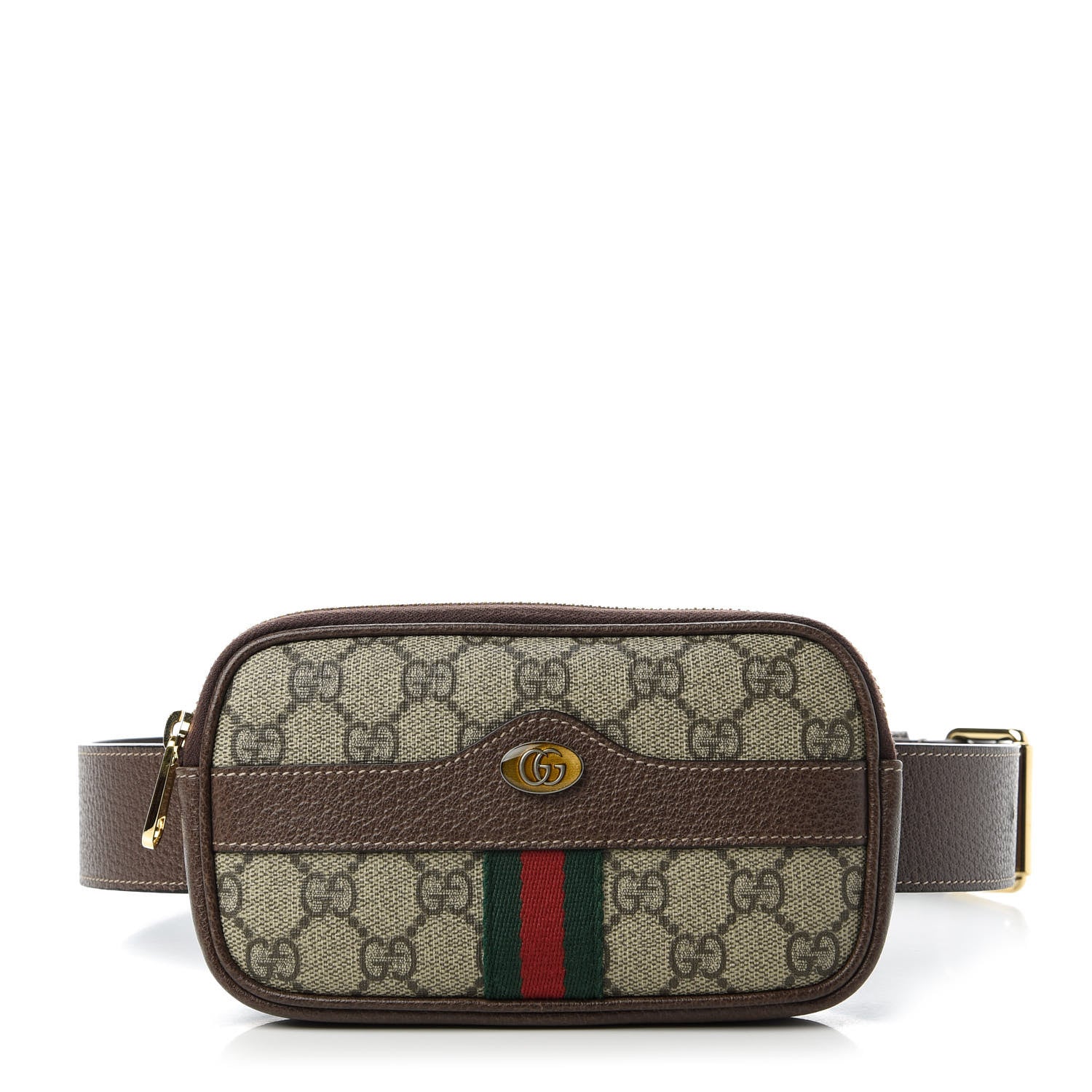 Gucci GG Supreme Monogram Ophidia Belted iPhone Case 85 34 Dark Brown 1 of 11