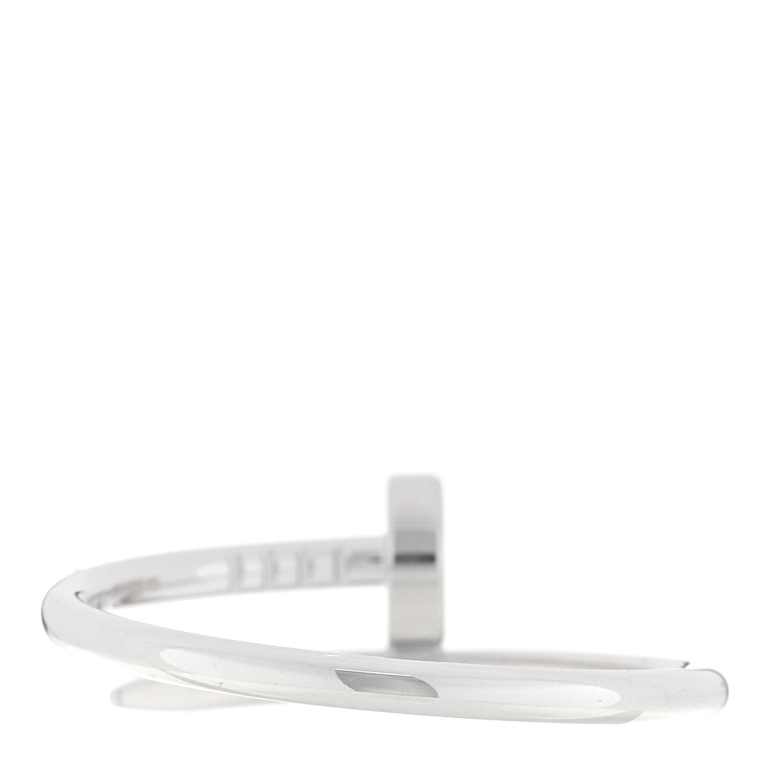 Cartier 18K White Gold Small Juste Un Clou Ring 59 8.75 3 of 5
