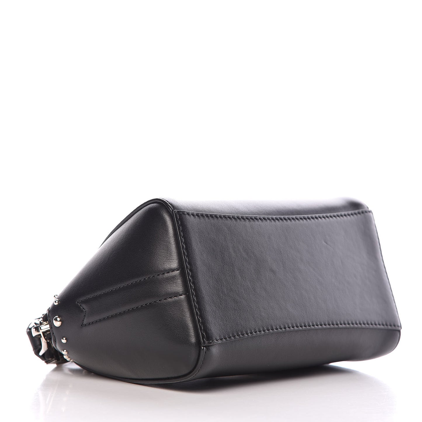 Calfskin Small Studded Antigona Beauty Wristlet Black