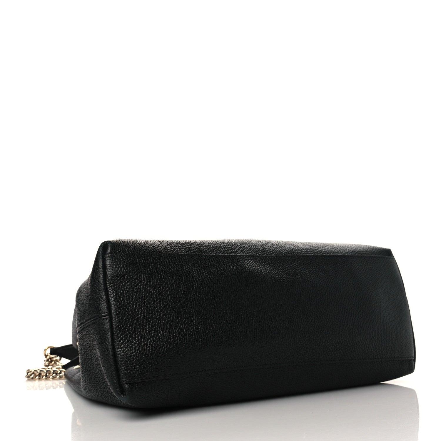 Gucci Pebbled Calfskin Medium Soho Chain Shoulder Bag Black 4 of 9