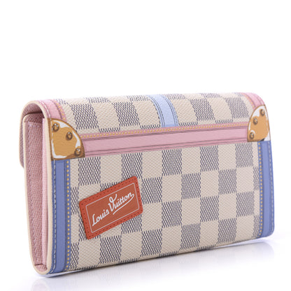 Louis Vuitton Damier Azur Summer Trunks Sarah Wallet NM 3 of 10
