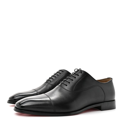 Christian Louboutin Calfskin Mens Greggroy Flat Derby Oxford 41.5 Black 4 of 9
