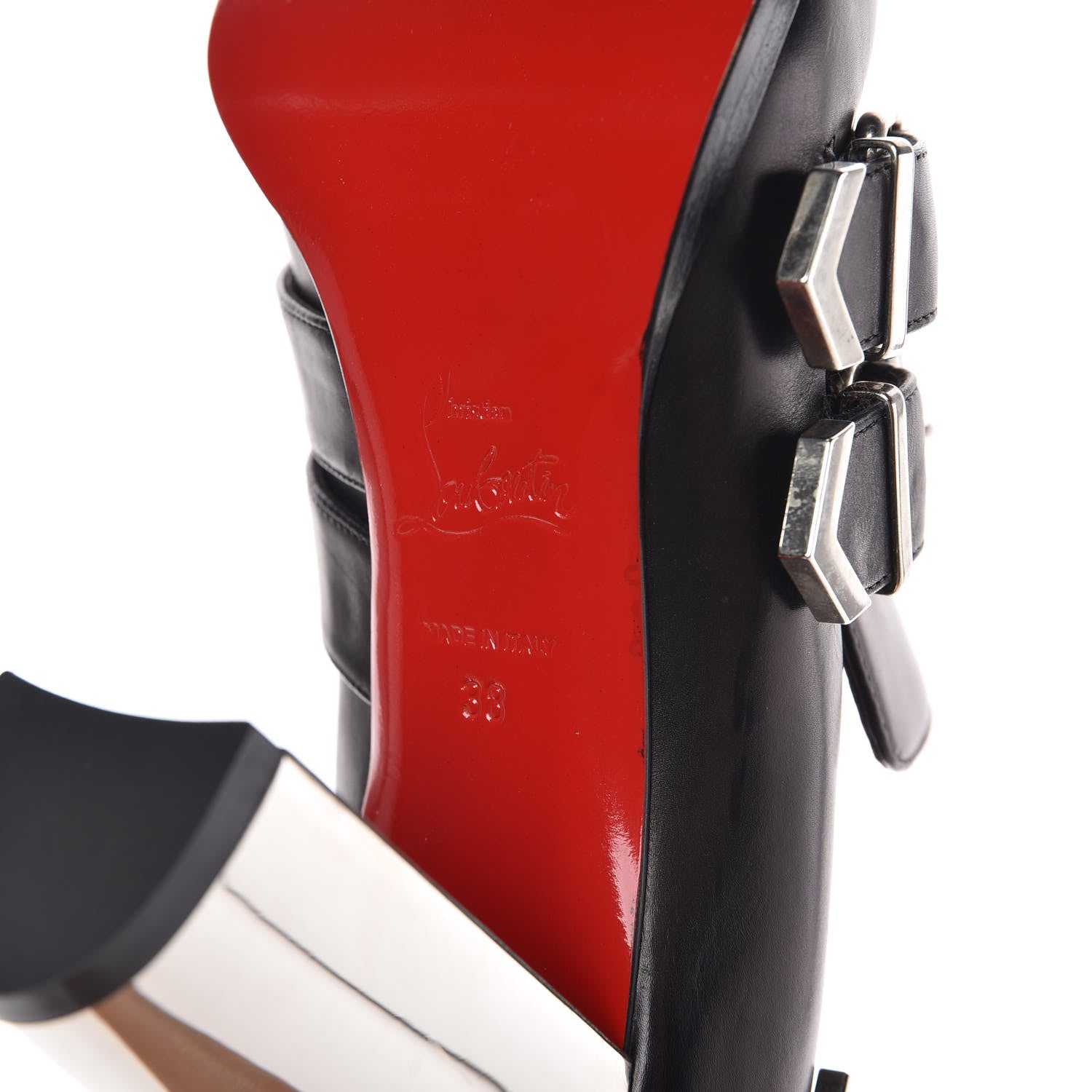 Christian Louboutin Calfskin Anita Pumps 38 Black 8 of 10