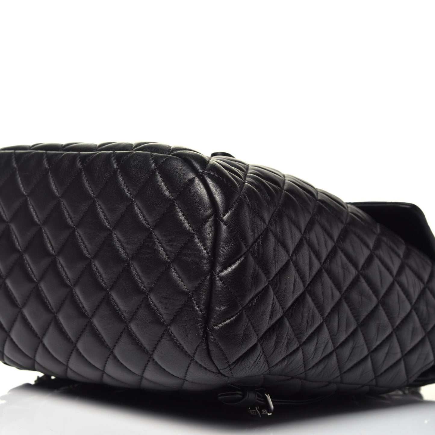 Lambskin Quilted Large Urban Spirit Backpack Black