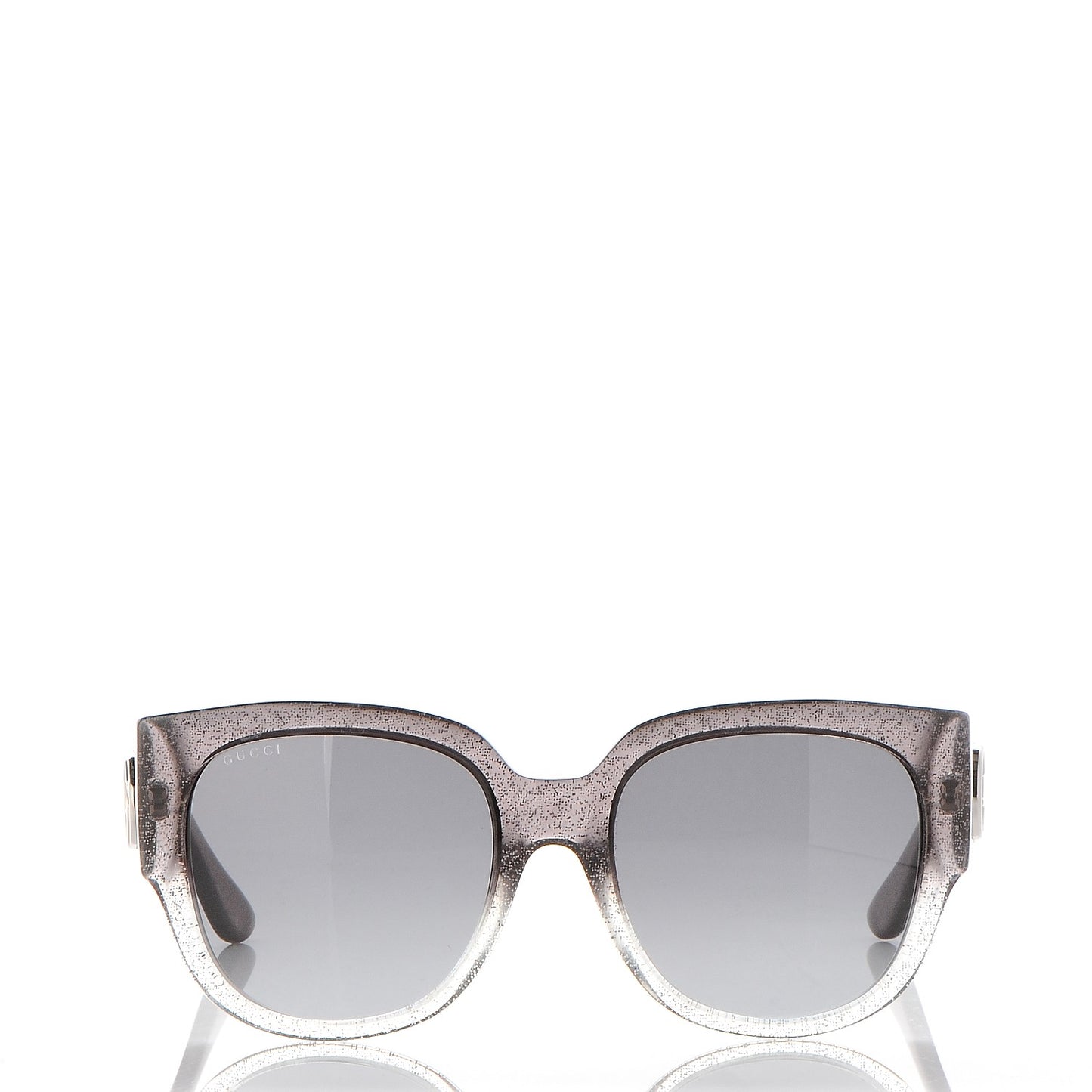 Glitter Square Optyl Sunglasses 3836/F/S Black Silver