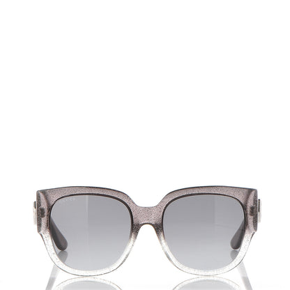 Gucci Glitter Square Optyl Sunglasses 3836/F/S Black Silver 2 of 8