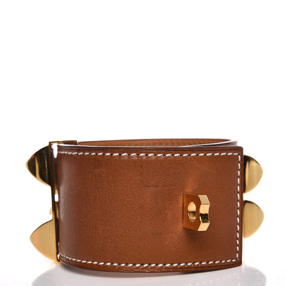 Hermes Barenia Collier De Chien CDC Bracelet S Fauve 7 of 8