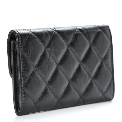Chanel Aged Calfskin Quilted Reissue Flap Card Holder Wallet So Black 3 of 9