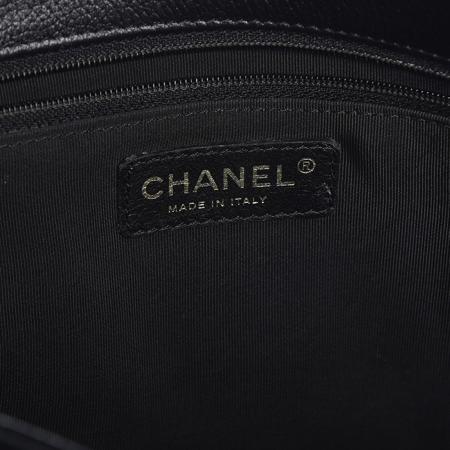 Calfskin Cerf Executive Shopper Tote Black
