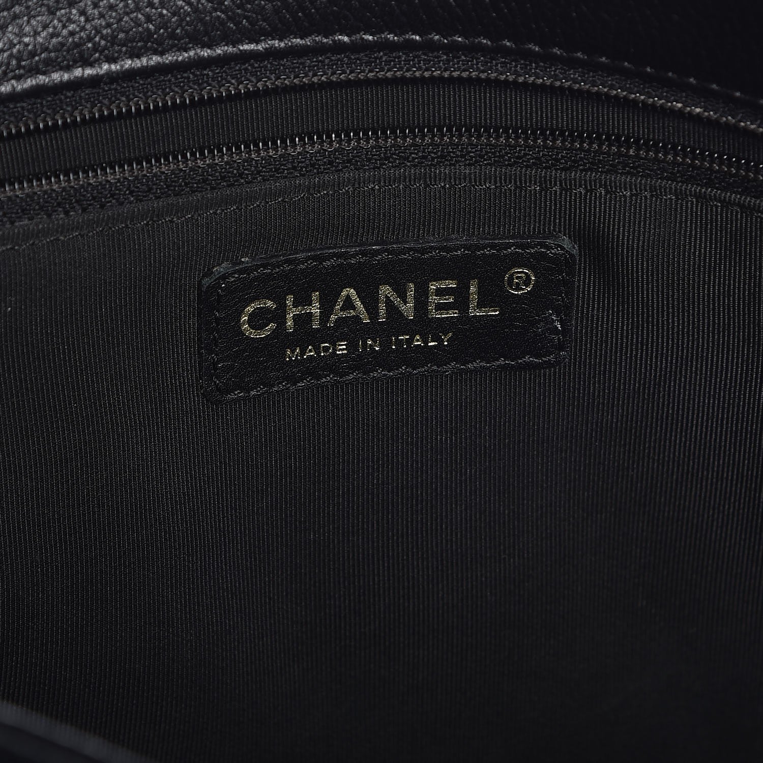 Chanel Calfskin Cerf Executive Shopper Tote Black 9 of 10