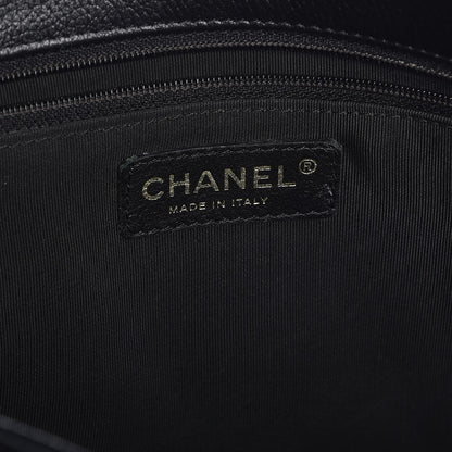 Chanel Calfskin Cerf Executive Shopper Tote Black 9 of 10