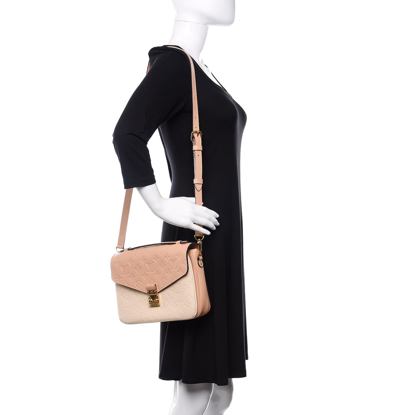 Empreinte Pochette Metis Beige Rose Creme