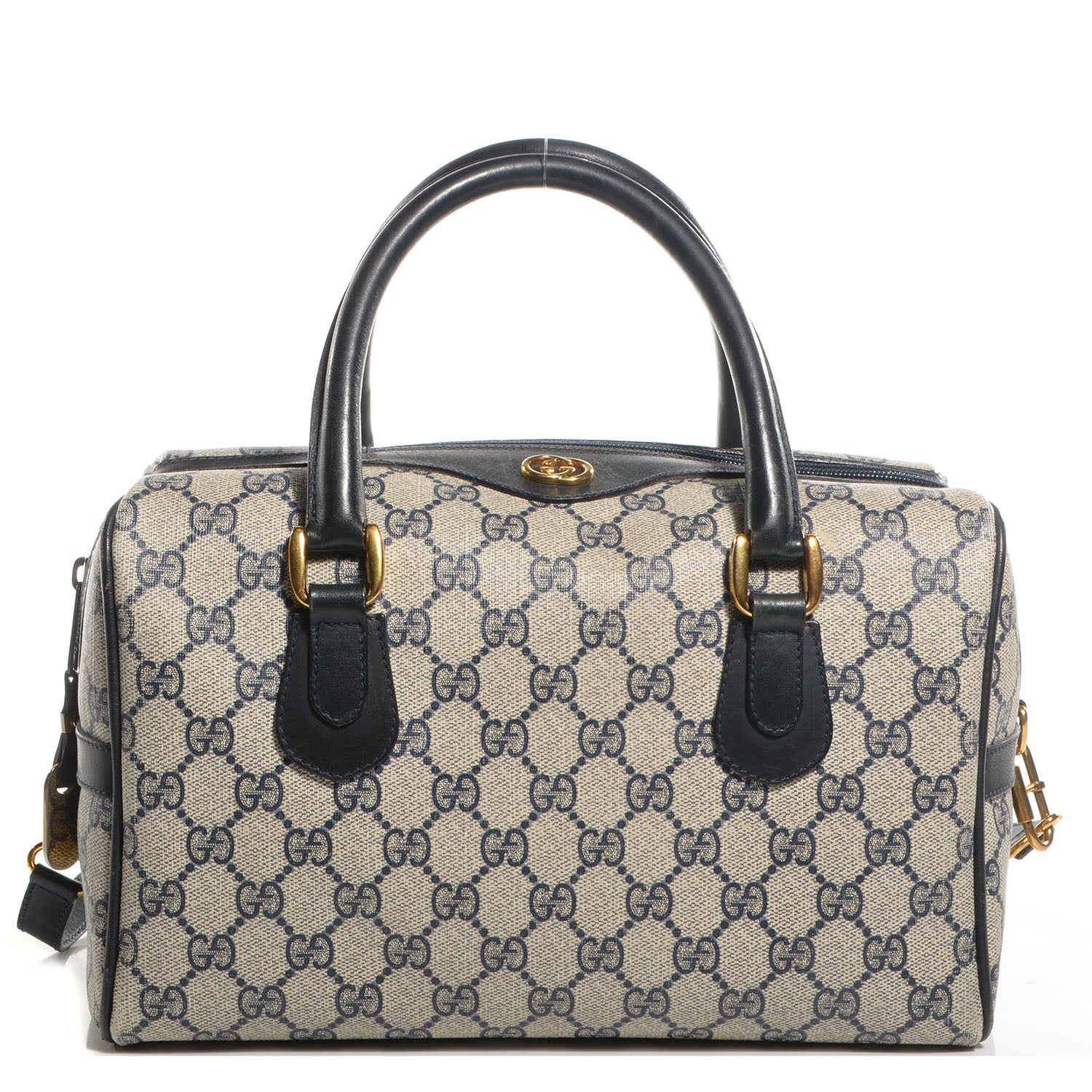 Gucci Monogram Medium Boston Navy 1 of 7