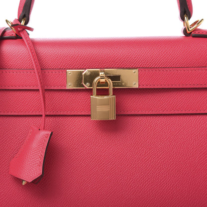 Hermes Epsom Kelly Sellier 28 Rose Extreme 12 of 13