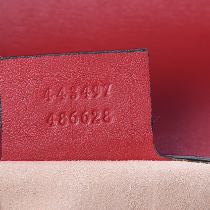 Gucci Calfskin Matelasse Small GG Marmont Shoulder Bag Hibiscus Red 7 of 12