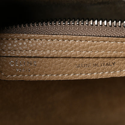 Celine Drummed Calfskin Mini Luggage Dune 7 of 10