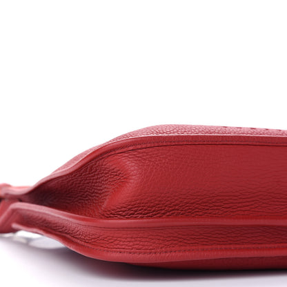 Hermes Taurillon Clemence Evelyne III PM Rouge Garance 7 of 9