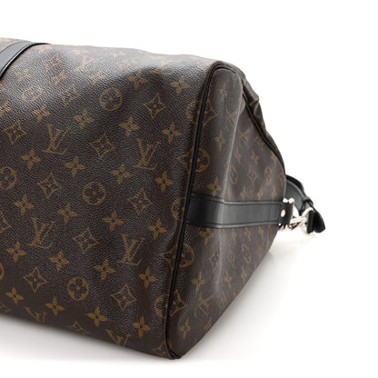 Louis Vuitton Monogram Macassar Keepall Bandouliere 55 9 of 9