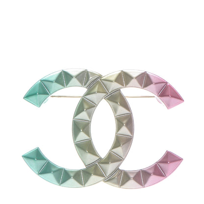 Chanel Metal Studded CC Rainbow Brooch Multicolor 1 of 4