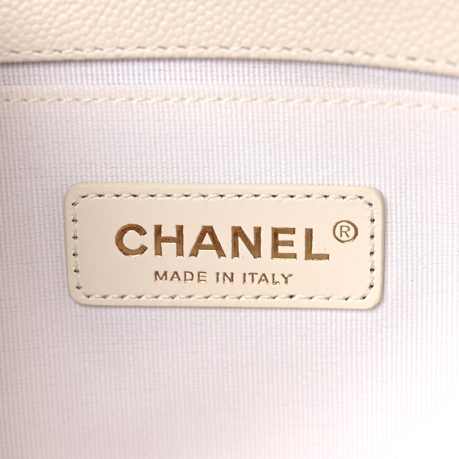 Chanel Caviar Quilted Medium Boy Flap Ivory 6 of 11