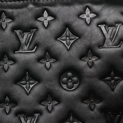 Louis Vuitton Lambskin Embossed Monogram Coussin PM Black 9 of 16
