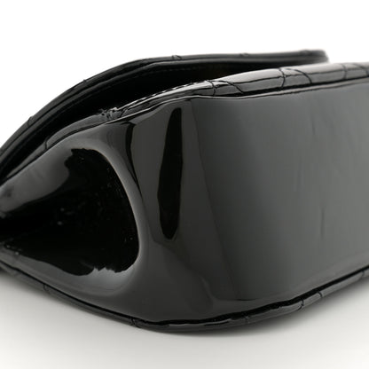 Chanel Patent Quilted Frame Clutch Flap With Chain Black 9 of 10