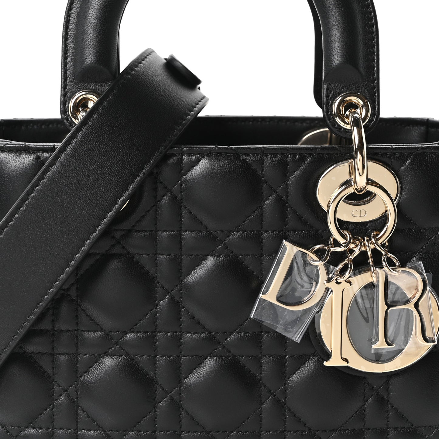 Lambskin Cannage Small My ABCDior Lady Dior Black