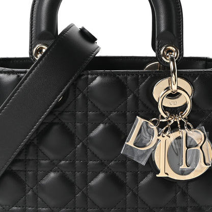 Christian Dior Lambskin Cannage Small My ABCDior Lady Dior Black 8 of 10
