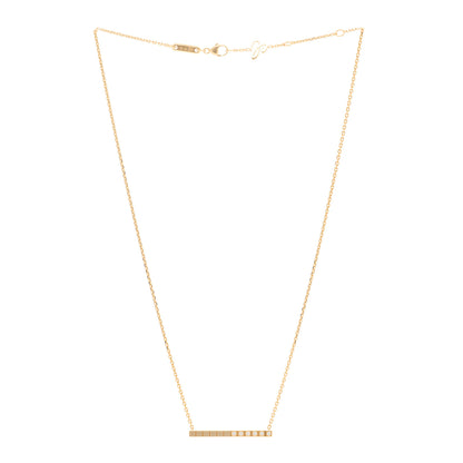 Chopard 18K  Gold Yellow Diamond Ice Cube Pure Necklace 3 of 5