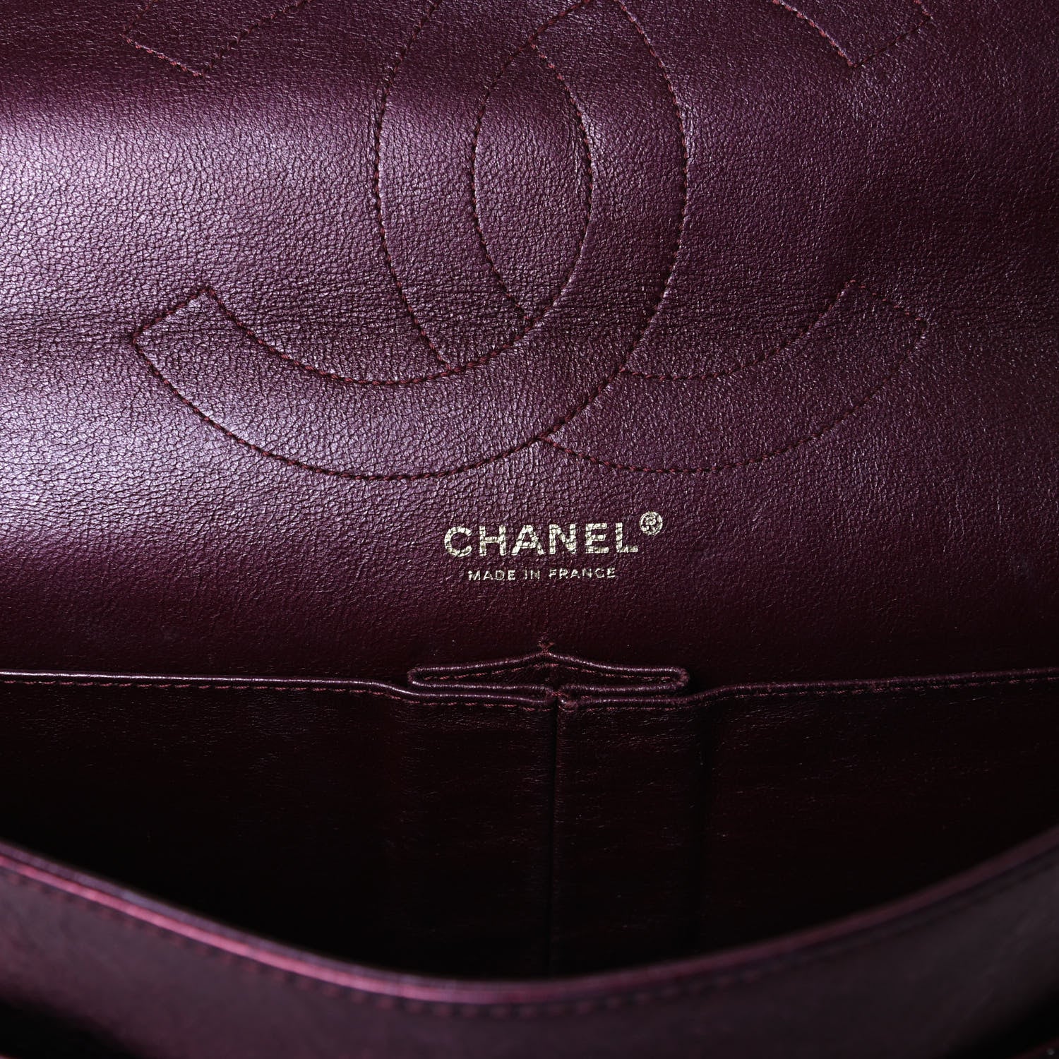 Chanel Metallic Aged Calfskin Quilted 2.55 Reissue 226 Flap Dark Red 6 of 20
