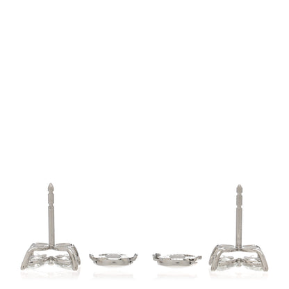 Tiffany Platinum Diamond Large Victoria Earrings 4 of 5