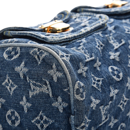Louis Vuitton Monogram Denim Neo Speedy Blue 8 of 11