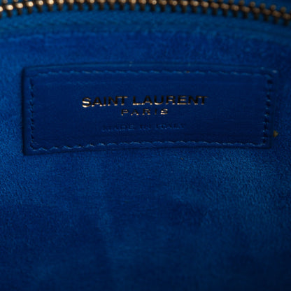 Saint Laurent Calfskin Small Sac De Jour Blue Majorelle 6 of 7