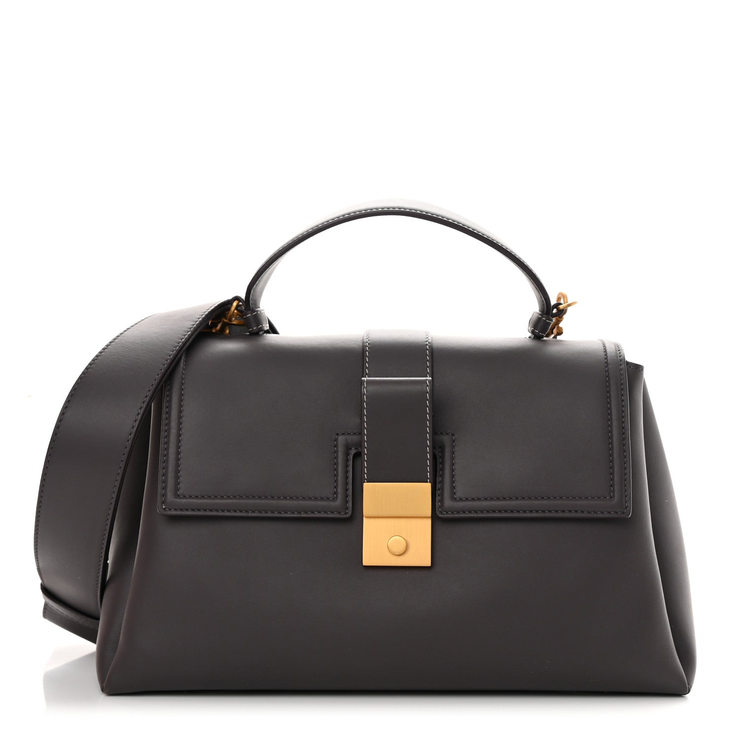 Bottega Veneta Matte Calfskin Medium Piazza Bag Quetsche 1 of 10