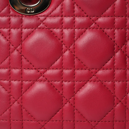 Christian Dior Lambskin Cannage Mini Lady Dior Red 8 of 11