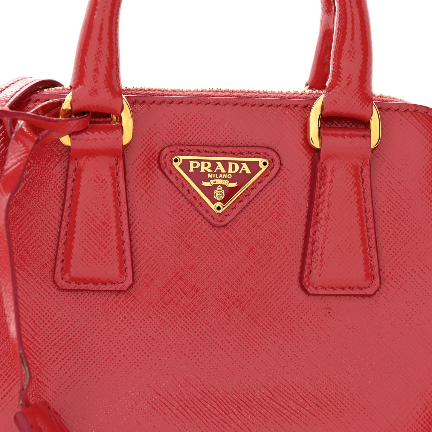 Saffiano Lux Mini Promenade Tote Fuoco