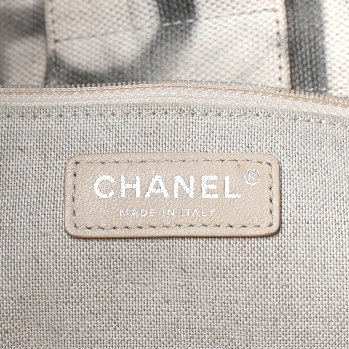 Canvas Large Iliad Shopping Tote Beige
