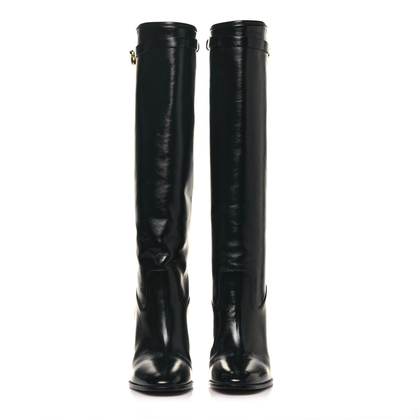 Calfskin Empreinte Tall Boots 39 Black