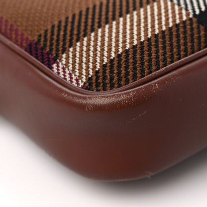 Burberry Calfskin Check Small Lola Camera Bag Dark Birch Brown 10 of 14