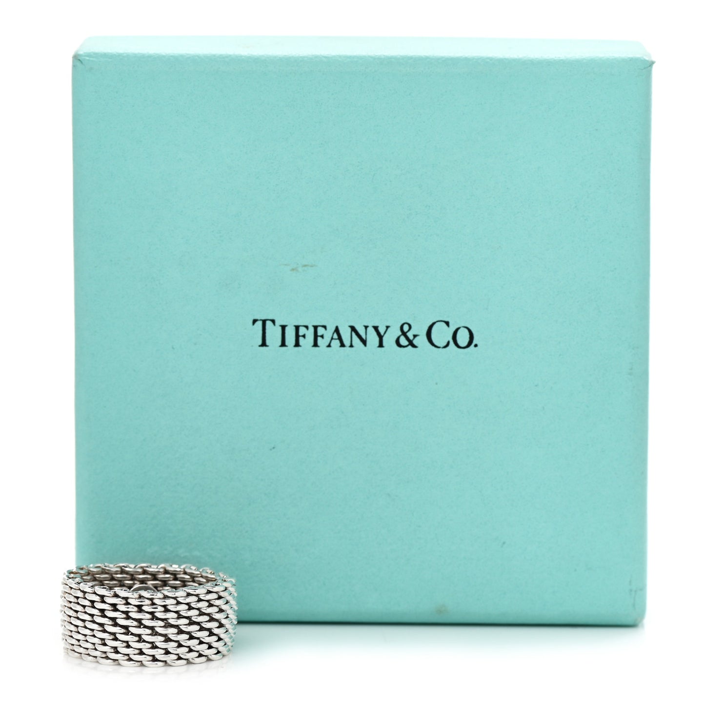Sterling Silver Somerset Mesh Ring 55 7.25