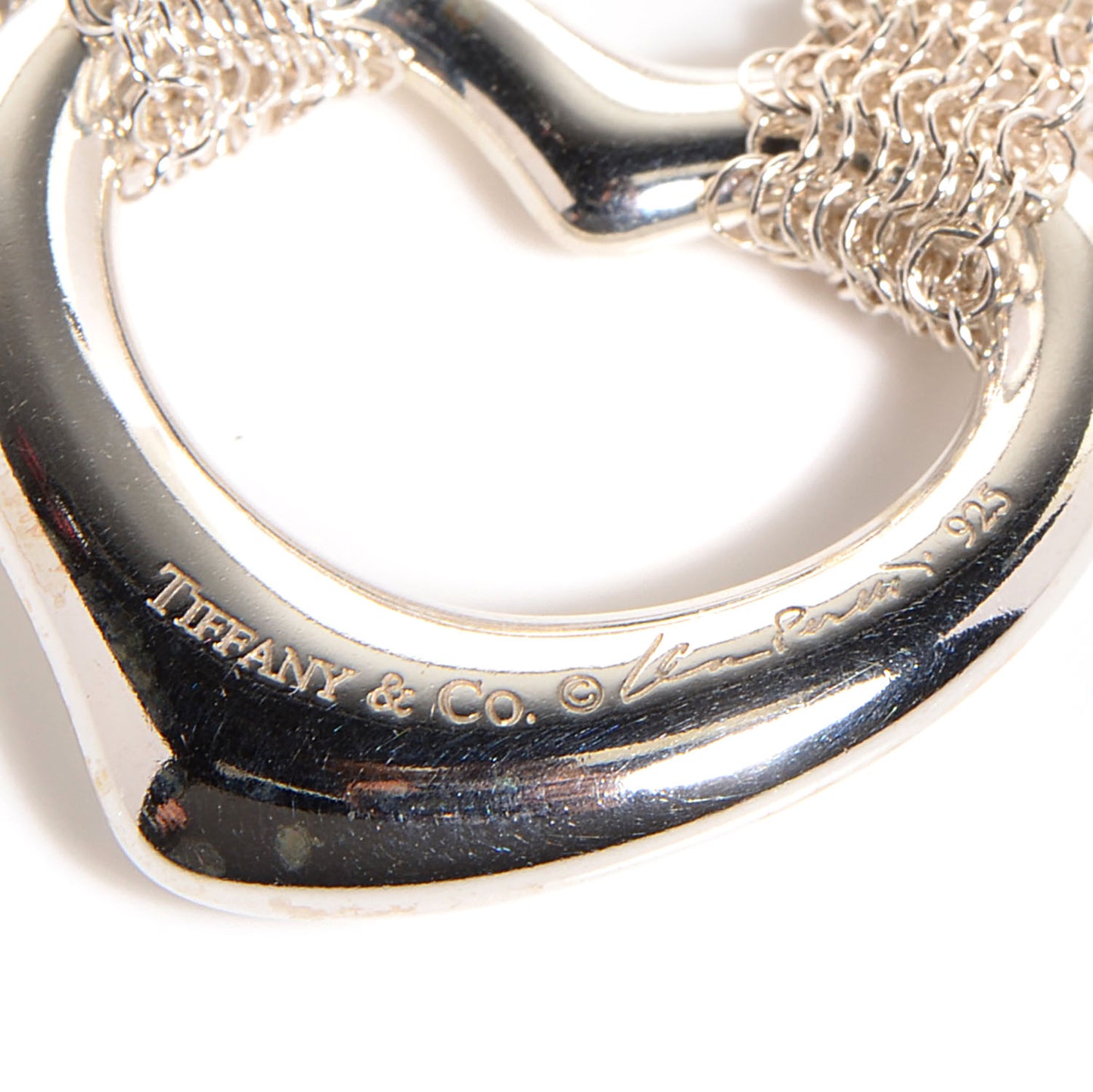 Sterling Silver Heart Mesh Bracelet