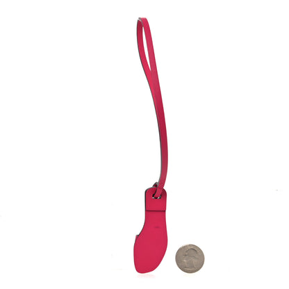 Hermes Epsom Butler Calfskin Hunter Oran Nano Bag Charm Rose Mexico 2 of 5