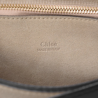 Chloe Suede Calfskin Medium Faye Shoulder Bag Black 7 of 9
