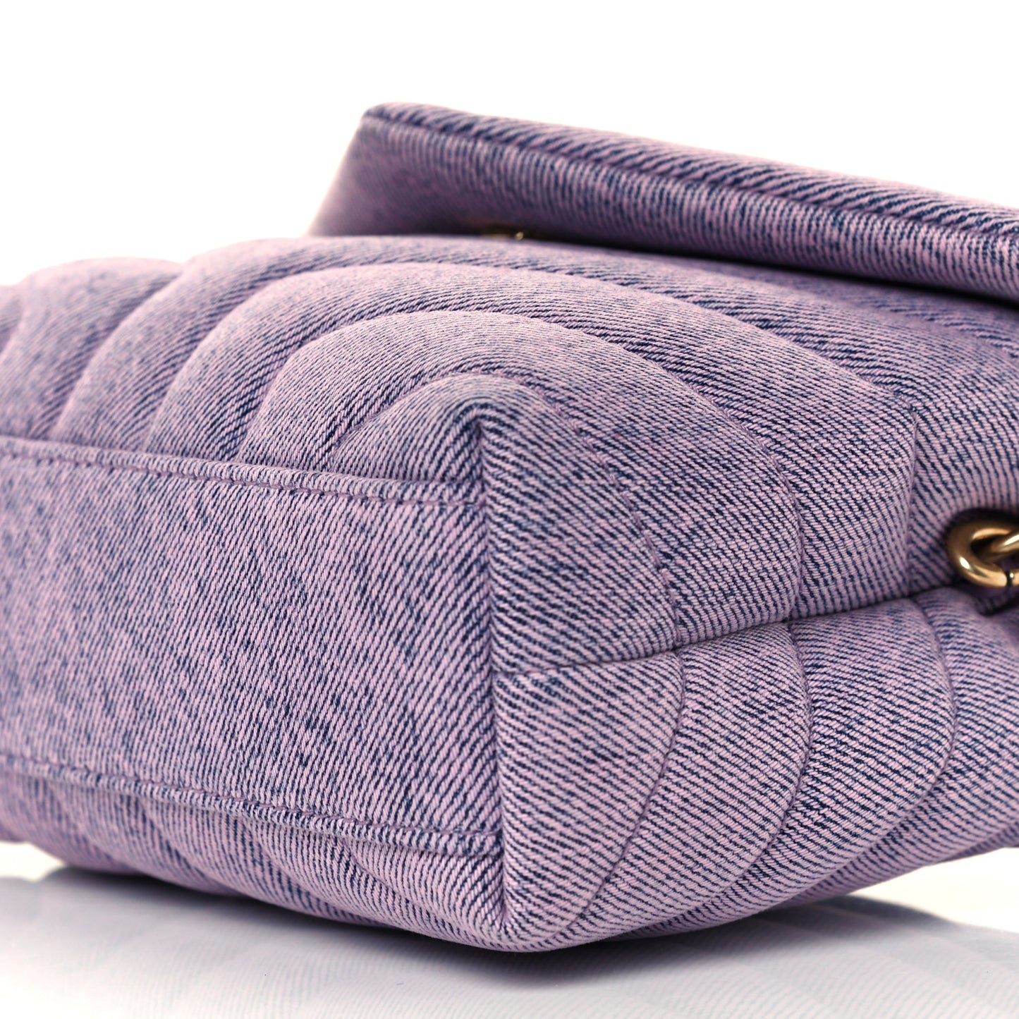 Denim Y Quilted Monogram Toy Loulou Crossbody Bag Bleached Lilac