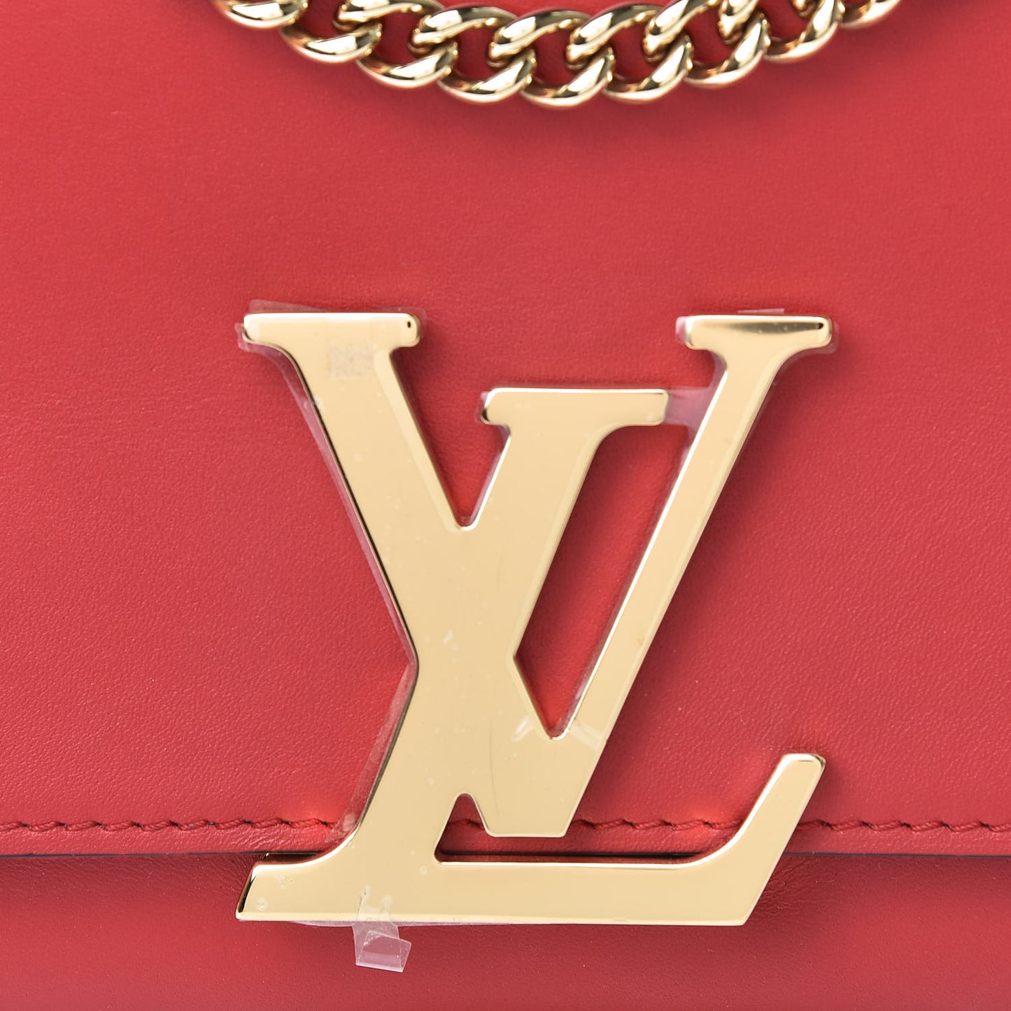 Calfskin Chain Louise GM Framboise