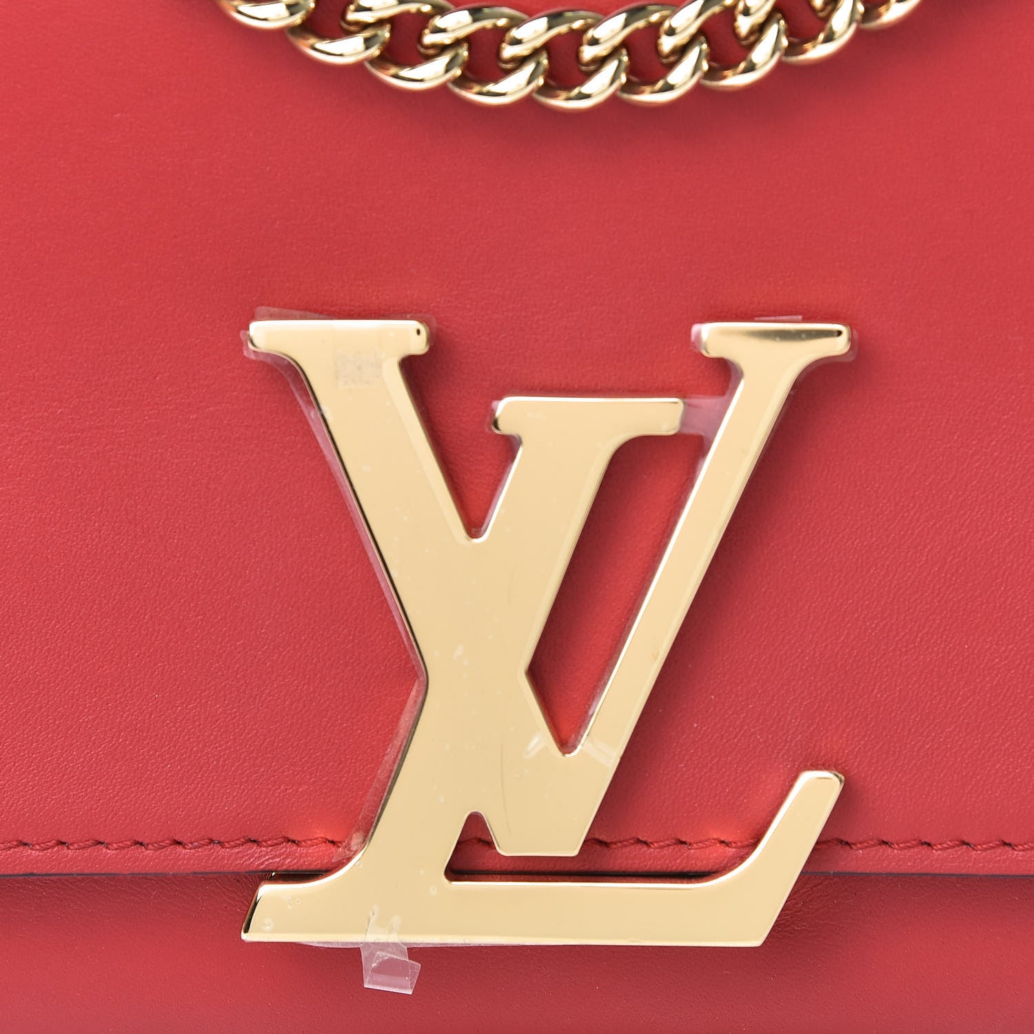 Louis Vuitton Calfskin Chain Louise GM Framboise 10 of 12