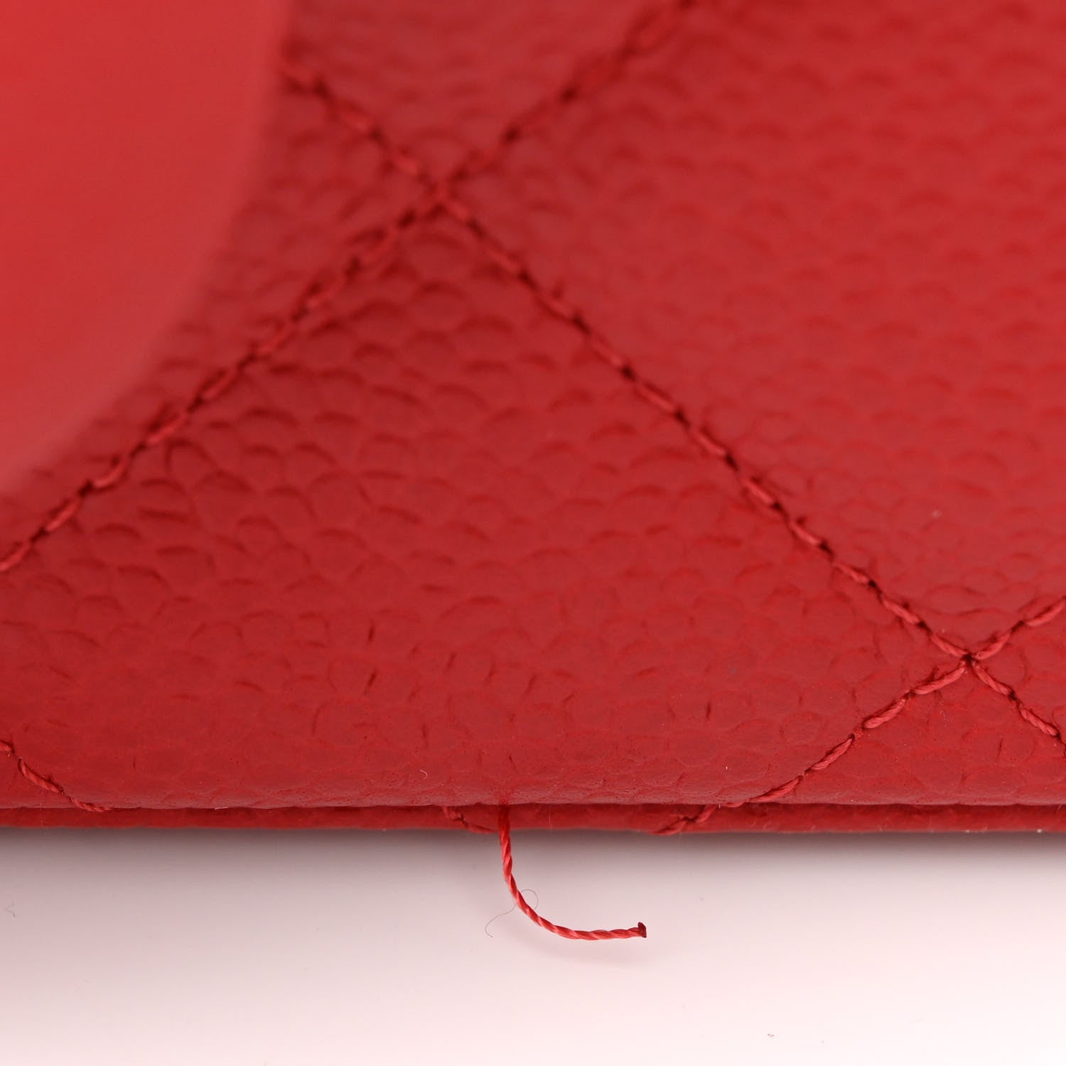 Chanel Caviar Quilted Jumbo Double Flap Red 11 of 13