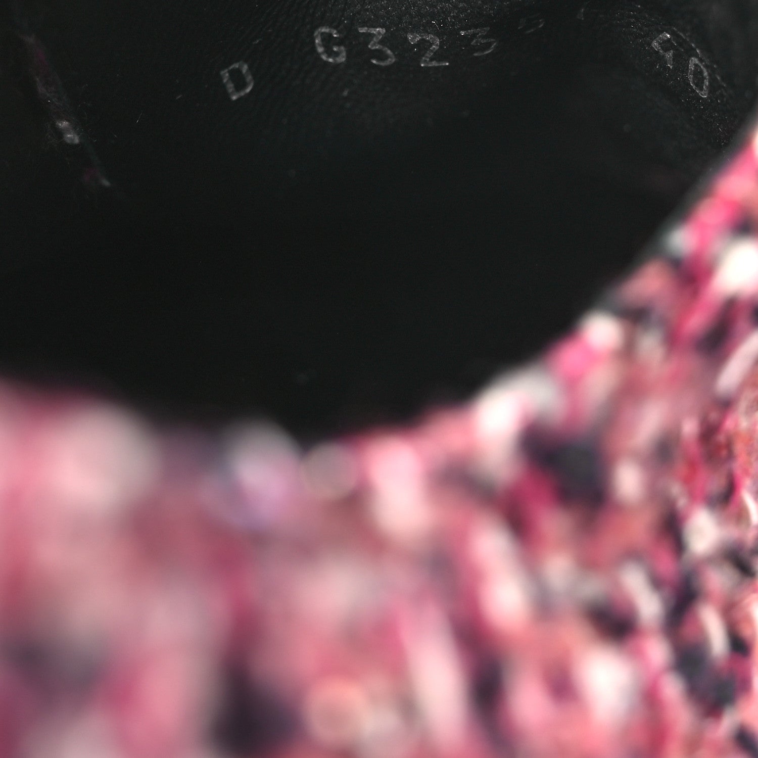 Chanel Tweed Grosgrain Sequin Pearl Lace Up Sneakers 40 Black Pink 10 of 11