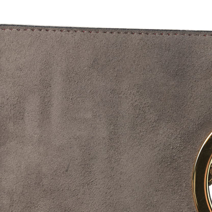 Fendi Vitello Century F is Fendi Bi-Color FF 1974 Embossed Kan I Shoulder Bag Fragola Maya Black 16 of 18