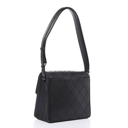Chanel Caviar Diamond Stitched Square Flap So Black 3 of 15